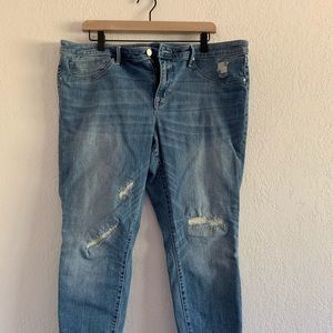 Plus size 18 mossimo distressed jeggings